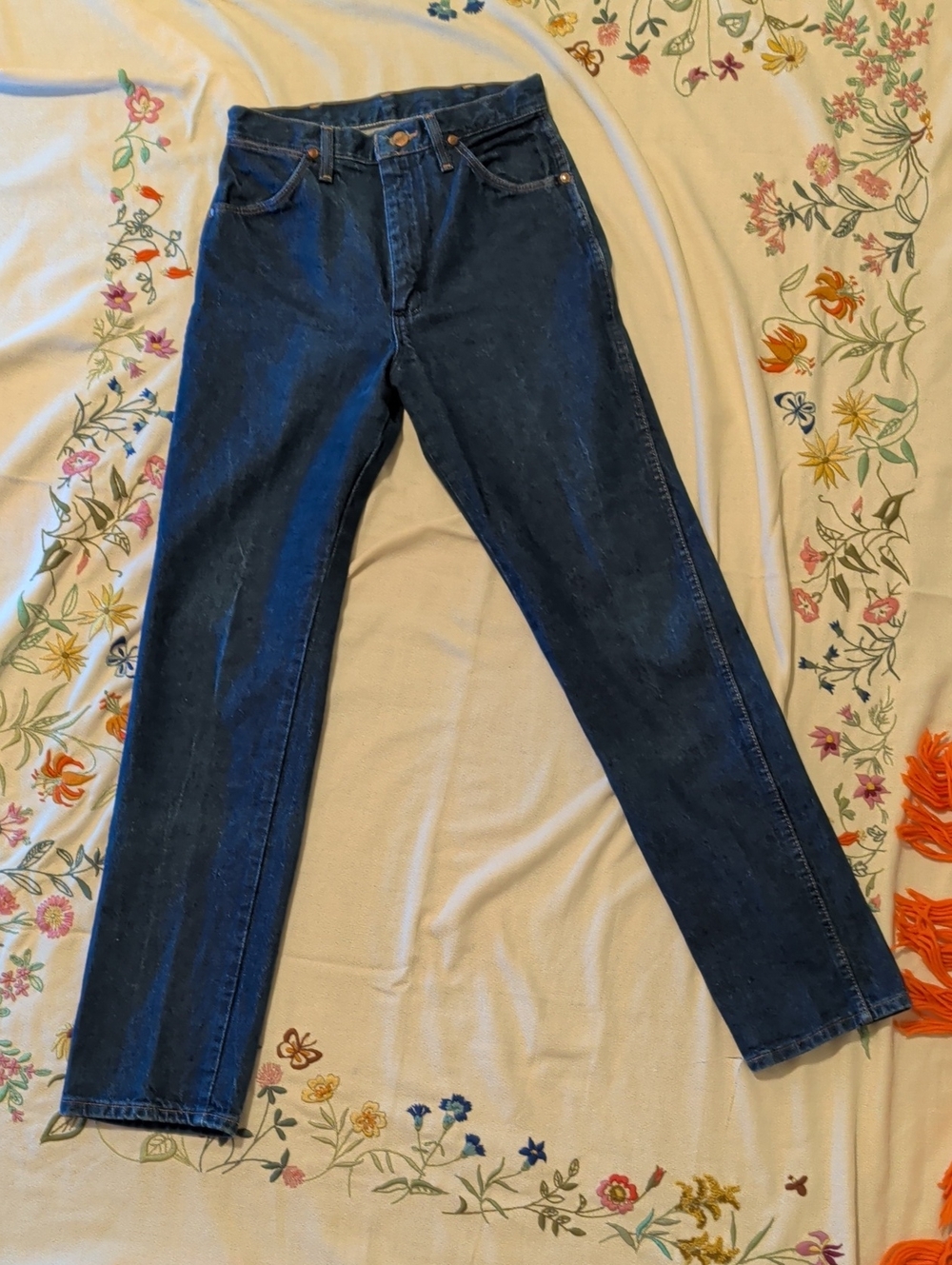 Wrangler Dark Blue Straight Leg Jeans
